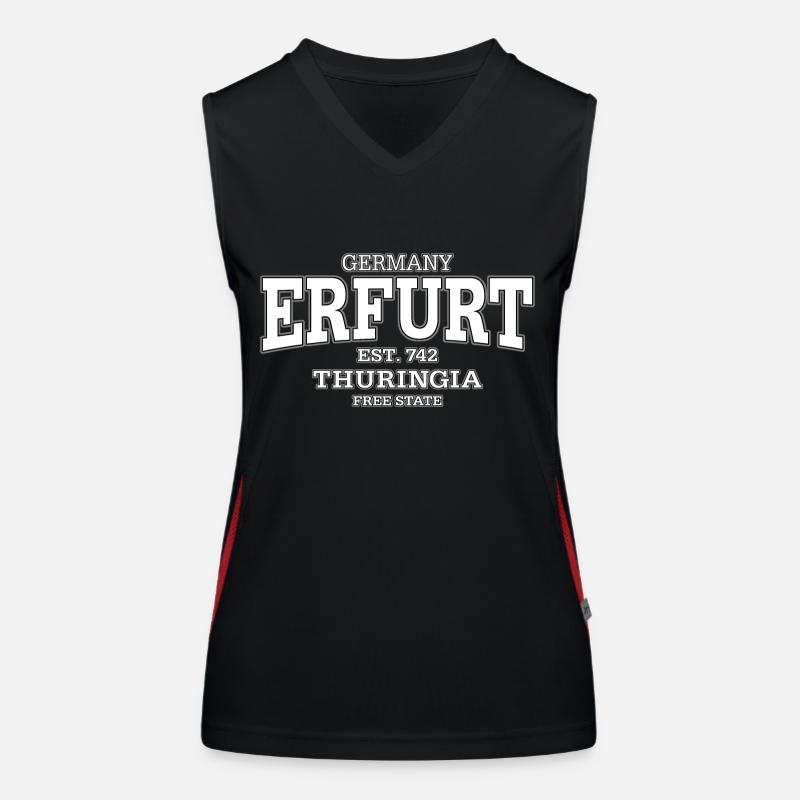 Erfurt Thuringia (white) Women's Functional Contrast Tank Top