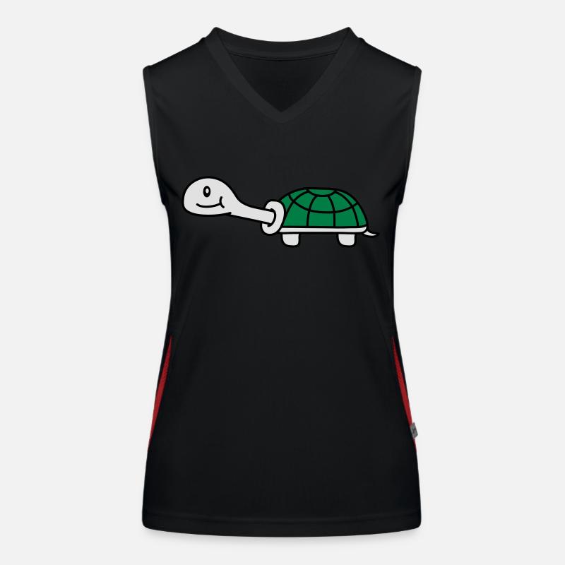 Cute Turtle Débardeur respirant contrasté Femme
