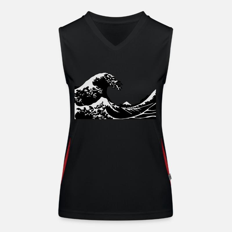 Wave - Vague Débardeur respirant contrasté Femme