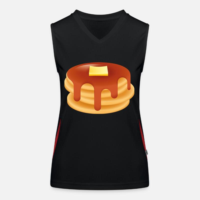 Smiley Pancake Funktionelles Kontrast-Tank Top für Frauen