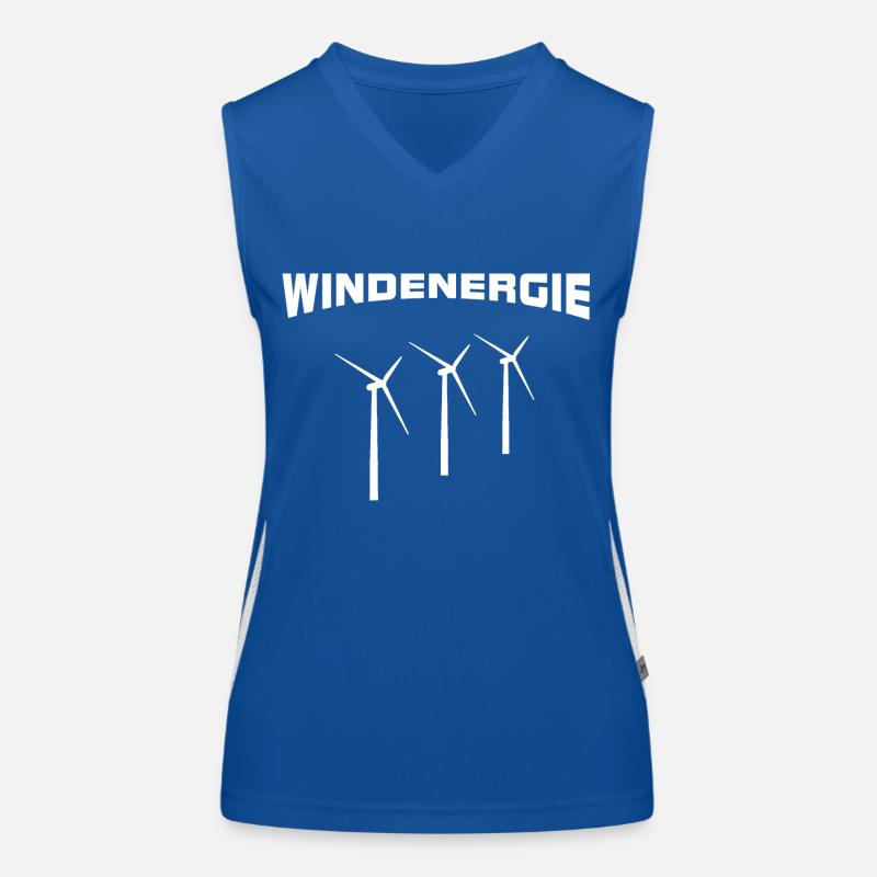 Wind energy Wind turbines Women's Functional Contrast Tank Top