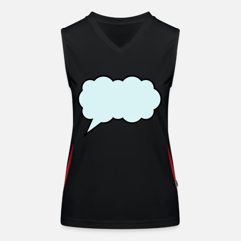 sprechblase cloud Funktionelles Kontrast-Tank Top für Frauen