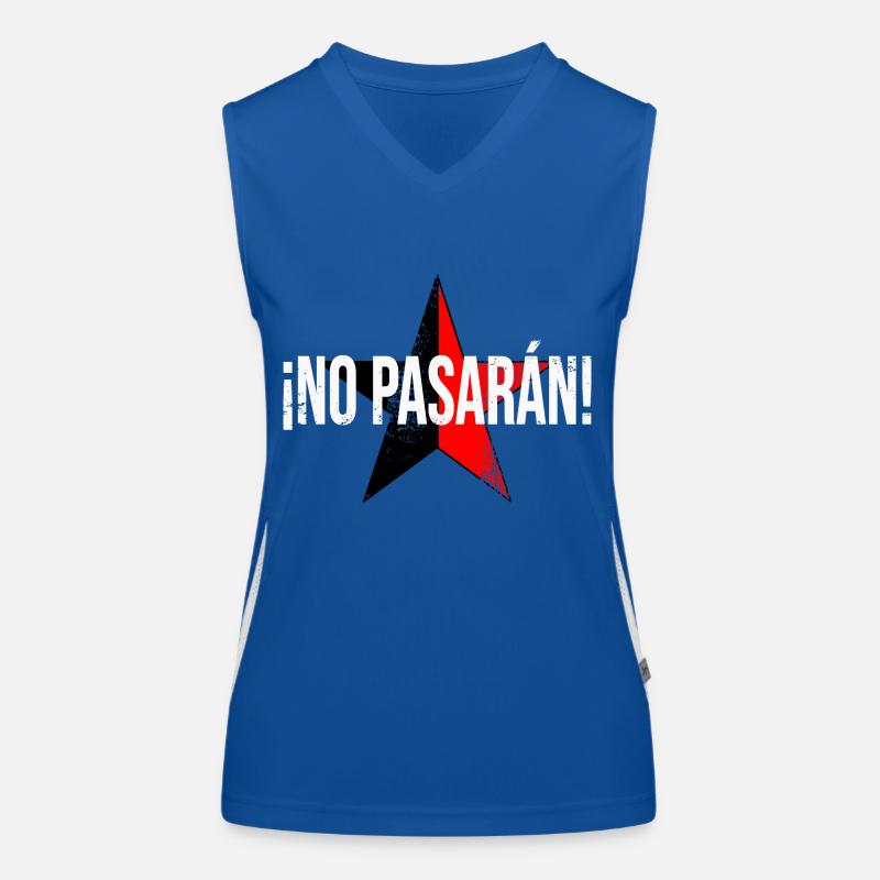 No pasarán! Funktionelles Kontrast-Tank Top für Frauen