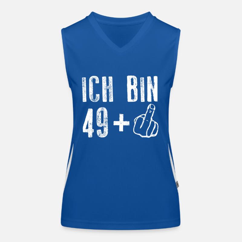 50. Geburtstag Ich Bin 49+ Funktionelles Kontrast-Tank Top für Frauen
