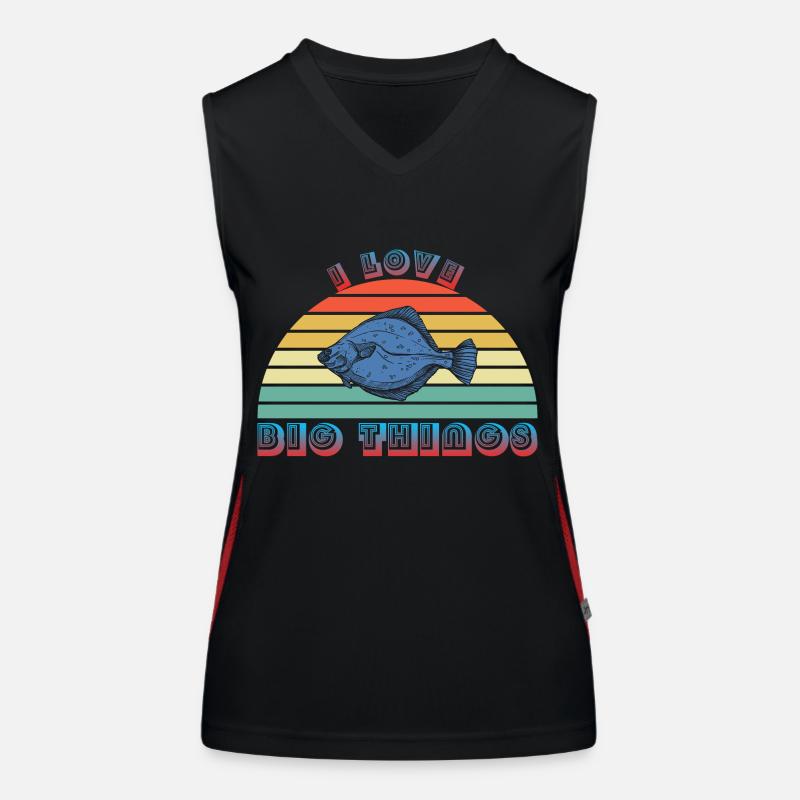 Ich liebe große Dinge! Funktionelles Kontrast-Tank Top für Frauen