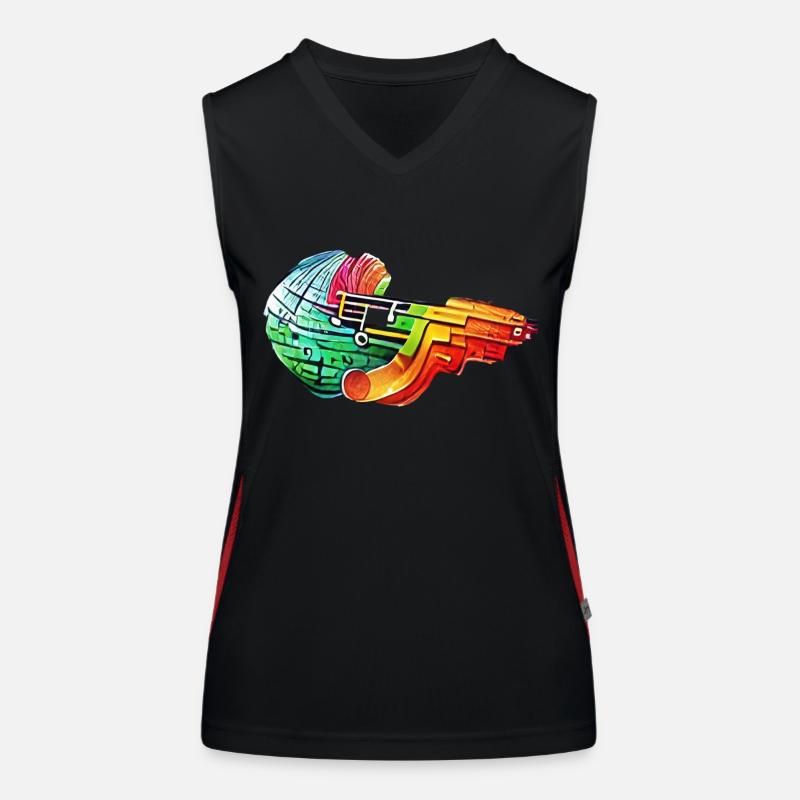Buntes Ding Funktionelles Kontrast-Tank Top für Frauen
