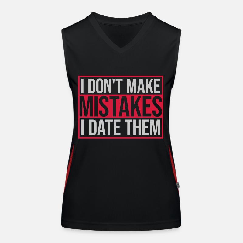 Date Erreurs Citation Logo Débardeur respirant contrasté Femme
