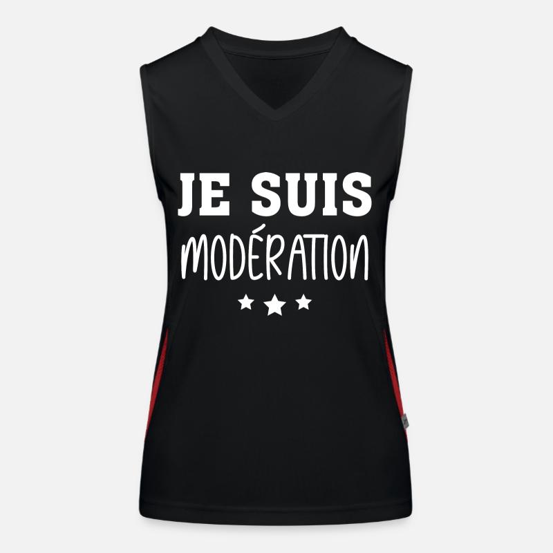 Je Suis Modération Débardeur respirant contrasté Femme