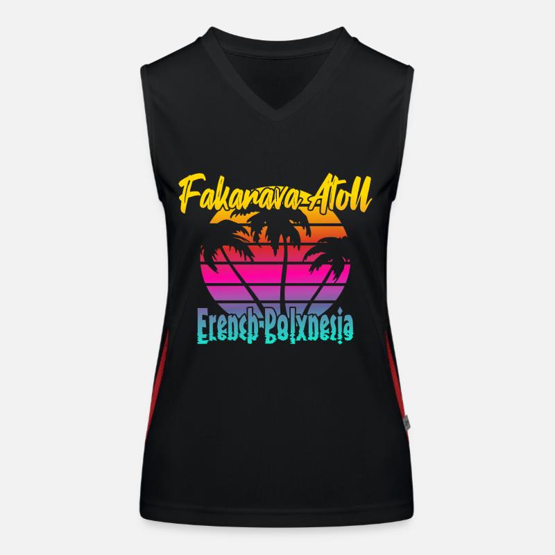 Fakarava Atoll Funktionelles Kontrast-Tank Top für Frauen