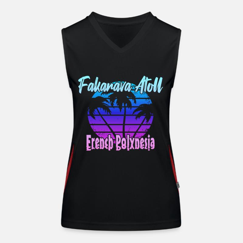 Fakarava Atoll Women's Functional Contrast Tank Top