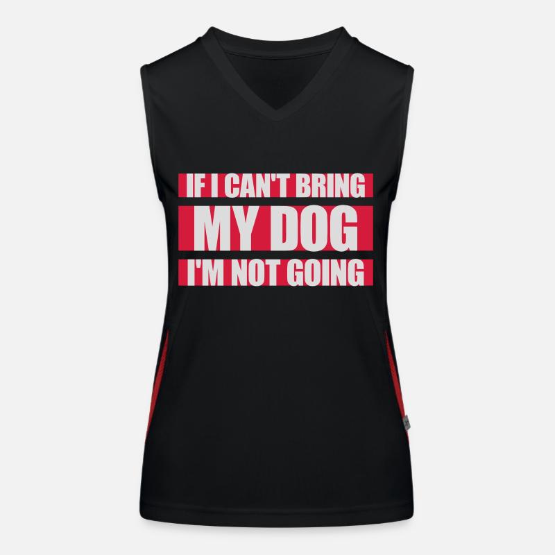 bring my dog Zitat Funktionelles Kontrast-Tank Top für Frauen