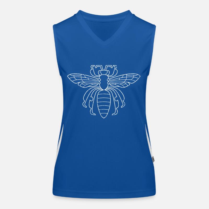 Biene Funktionelles Kontrast-Tank Top für Frauen