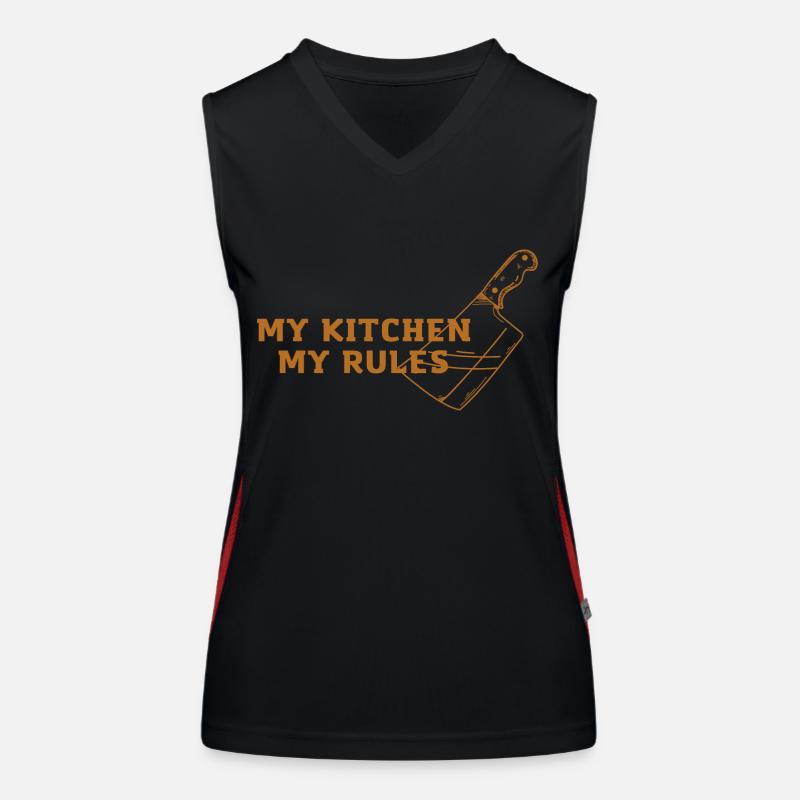 My kitchen, my rules! Women's Functional Contrast Tank Top