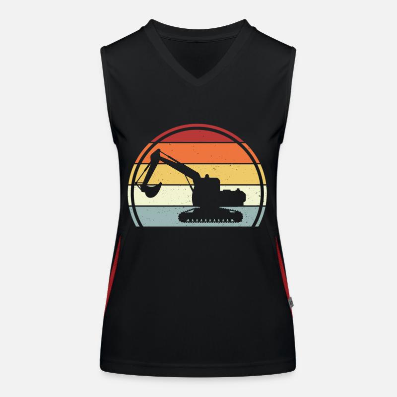 Bagger Funktionelles Kontrast-Tank Top für Frauen