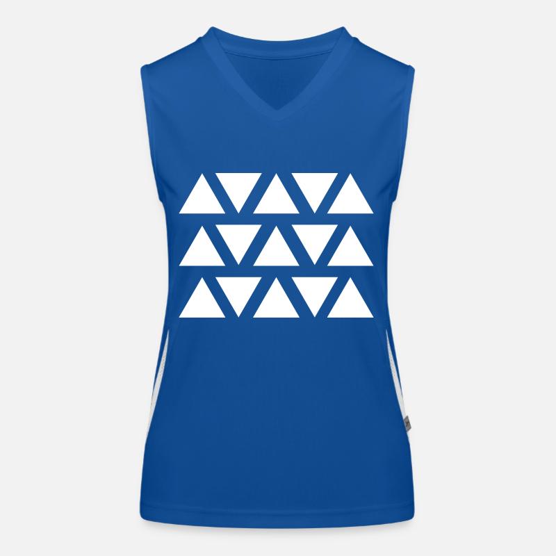 Forme géométrique triangle Débardeur respirant contrasté Femme