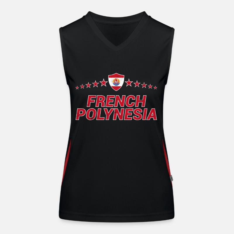 French Polynesia Women's Functional Contrast Tank Top
