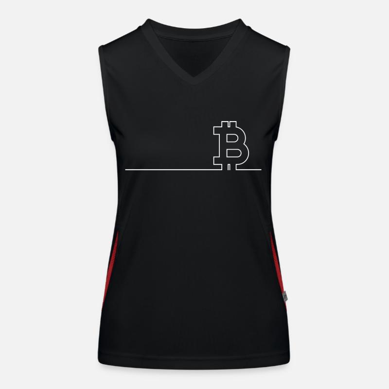 Crypto Bitcoin Trading Funktionelles Kontrast-Tank Top für Frauen