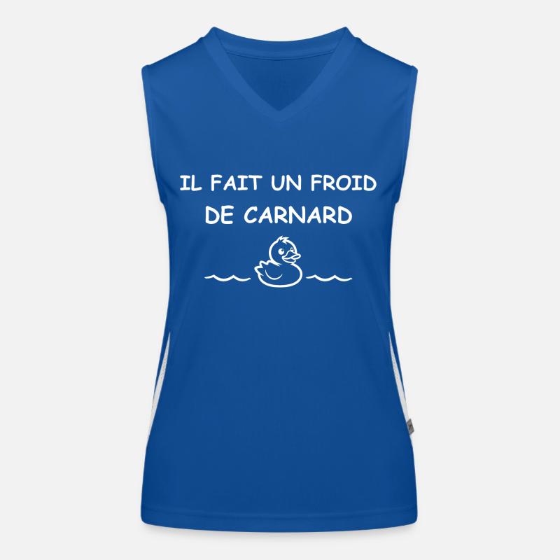 Froid de canard Débardeur respirant contrasté Femme