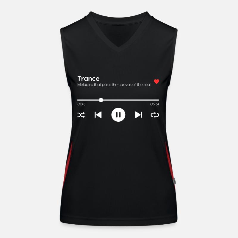 Transe Débardeur respirant contrasté Femme