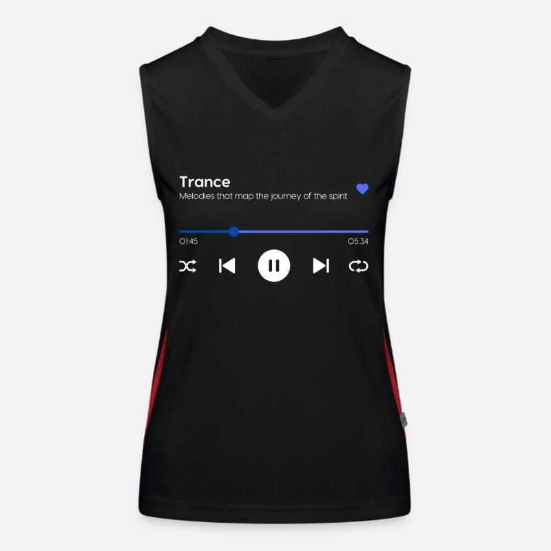 Transe Débardeur respirant contrasté Femme