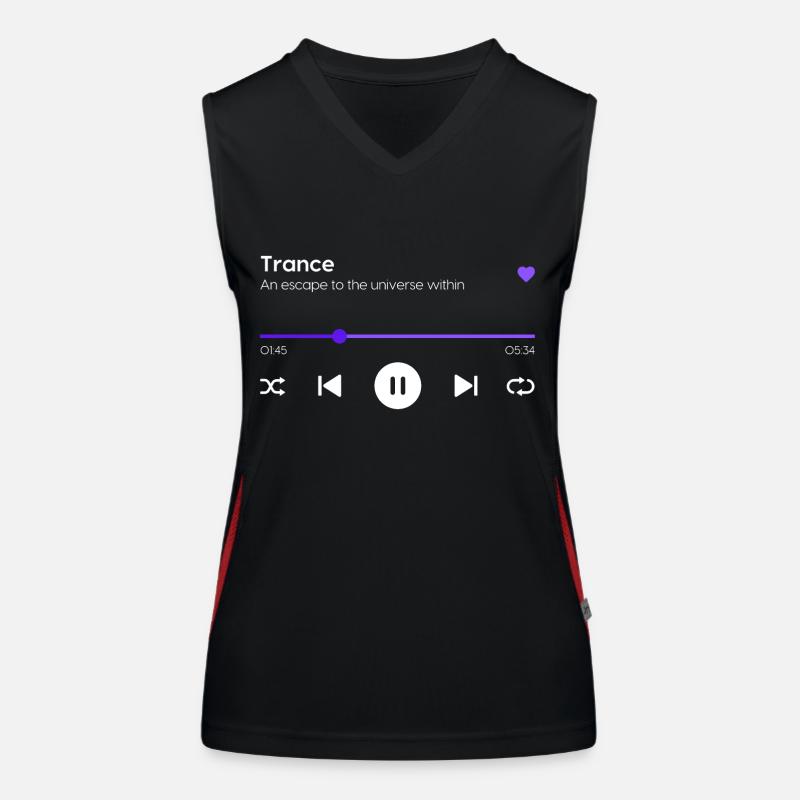 Transe Débardeur respirant contrasté Femme
