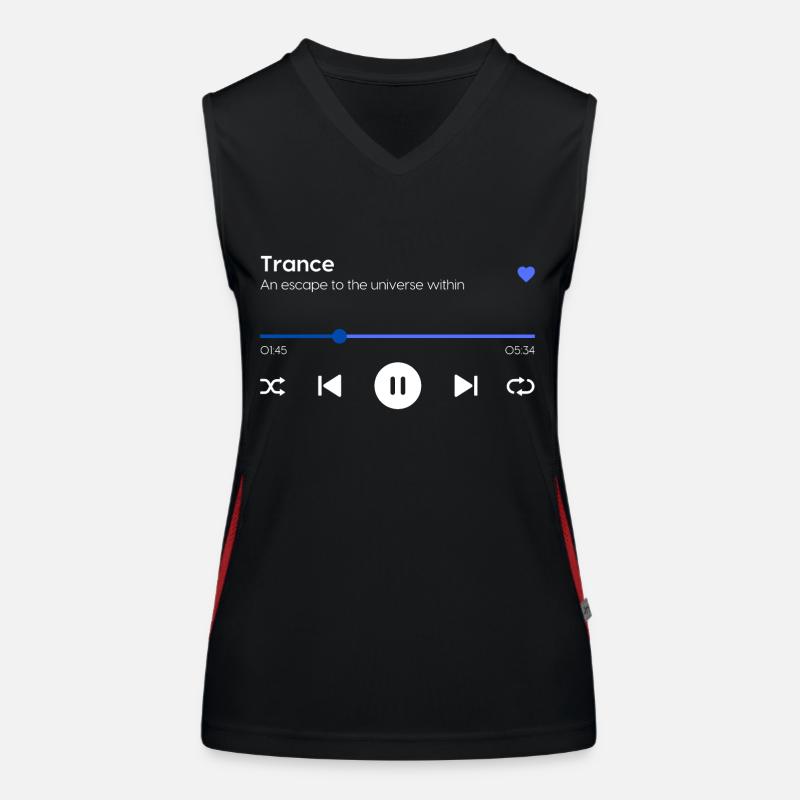 Transe Débardeur respirant contrasté Femme