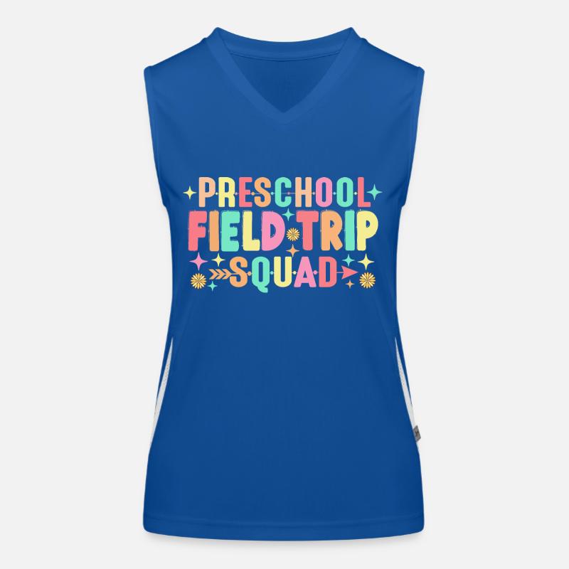 Preschool Field Trip Squad Women's Functional Contrast Tank Top