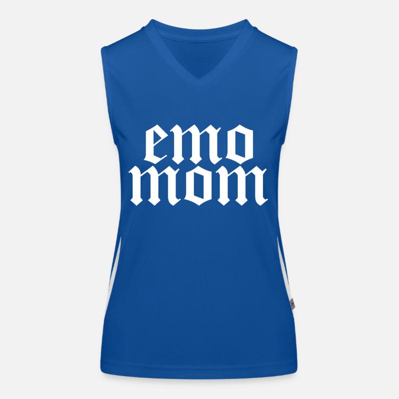 Emo Mom - Unique Gift - Emo Mom Women's Functional Contrast Tank Top