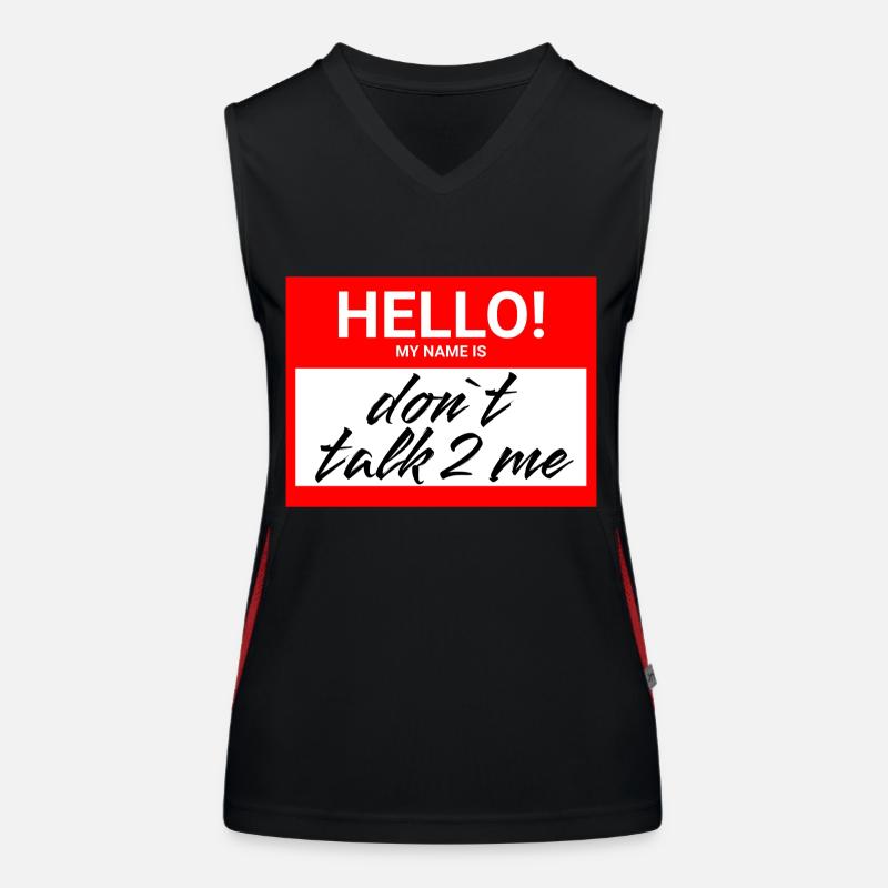Hello Funktionelles Kontrast-Tank Top für Frauen