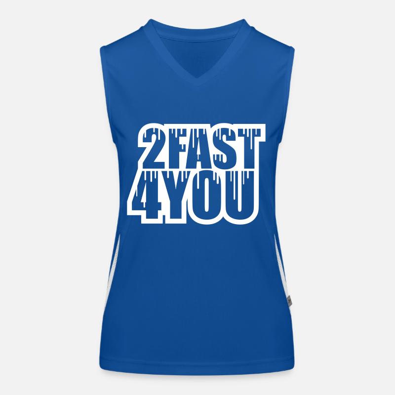 Too Fast for You Saying 2 Too Fast 4 For You Women's Functional Contrast Tank Top
