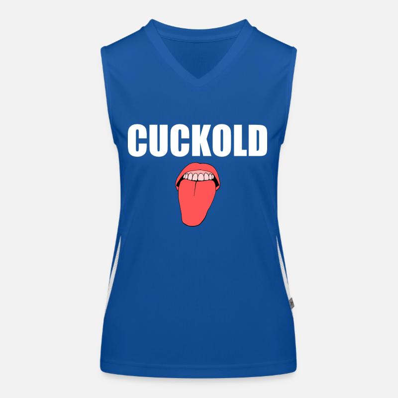 Cuckold Top sportivo da donna in contrasto cromatico
