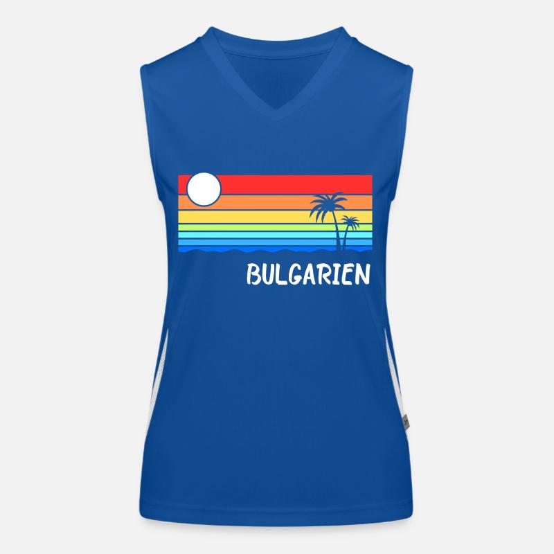 Bulgaria Vacation Balkans Idea Women's Functional Contrast Tank Top