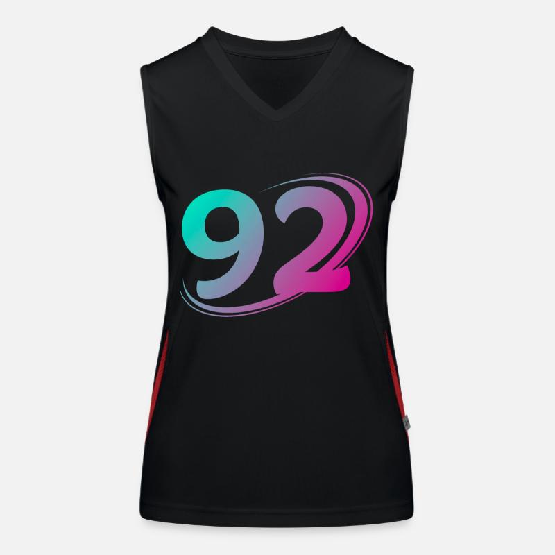 Numéro 92 multicolore Débardeur respirant contrasté Femme