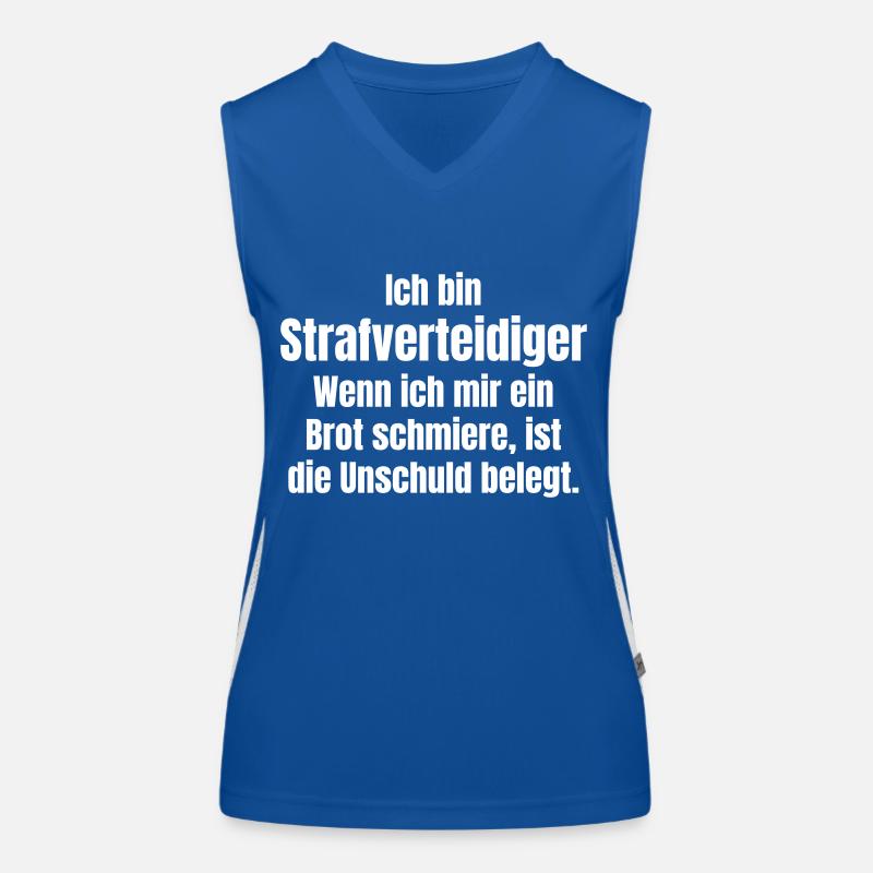 Strafverteidiger Funktionelles Kontrast-Tank Top für Frauen