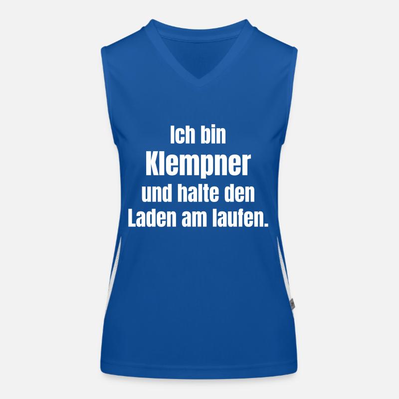 Klempner Funktionelles Kontrast-Tank Top für Frauen