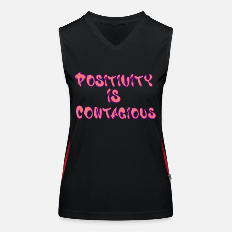 Positivity Is Contagious – Spread Women's Functional Contrast Tank Top