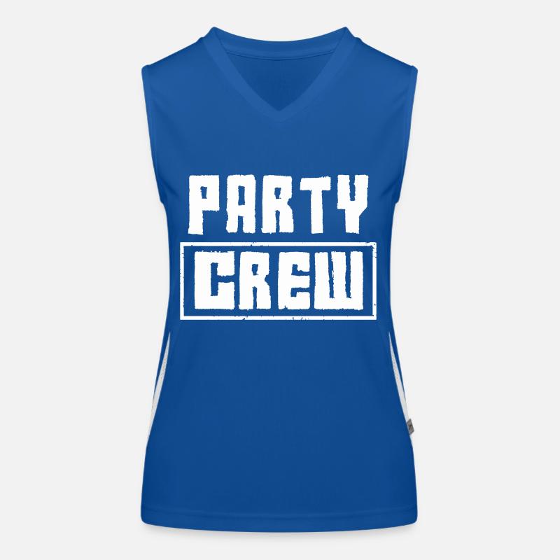 party crew Funktionelles Kontrast-Tank Top für Frauen
