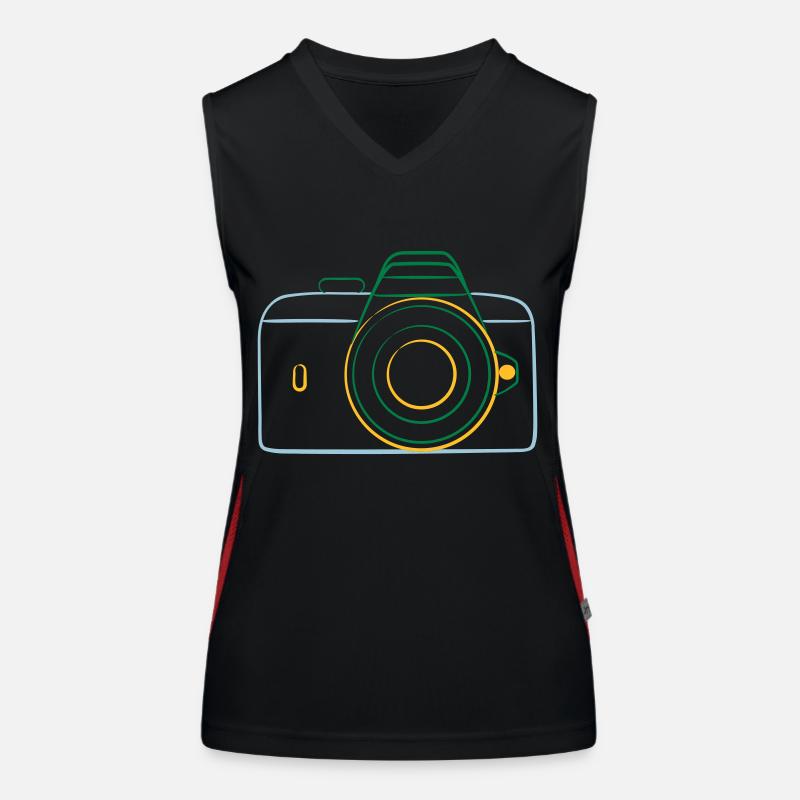 Camera de Funktionelles Kontrast-Tank Top für Frauen