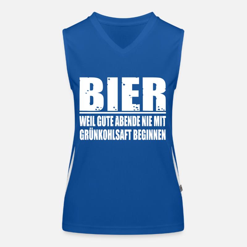Bier-guter Abend Funktionelles Kontrast-Tank Top für Frauen