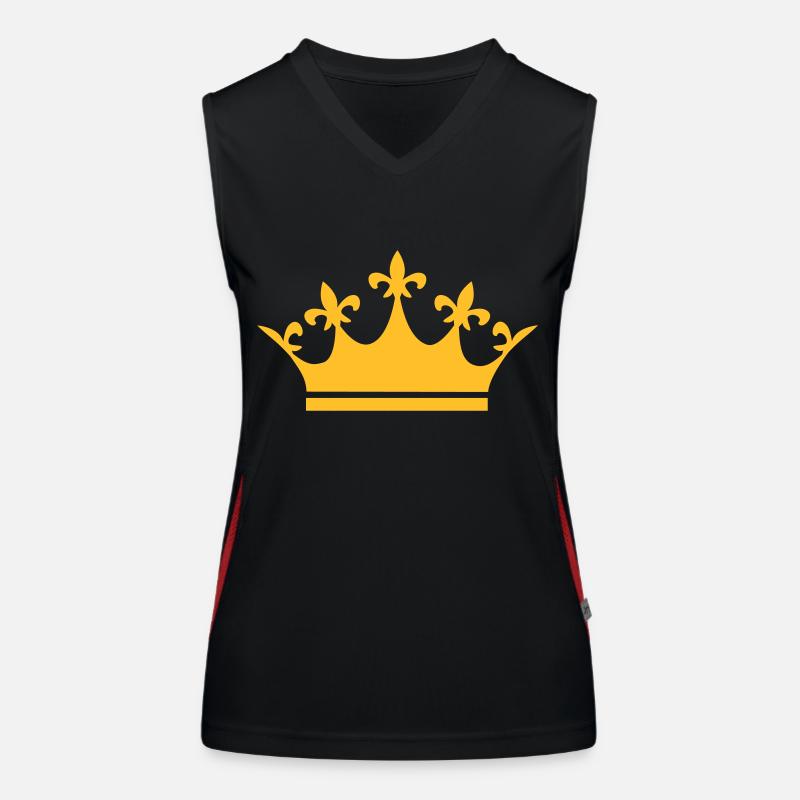 Krone Sieger König Funktionelles Kontrast-Tank Top für Frauen