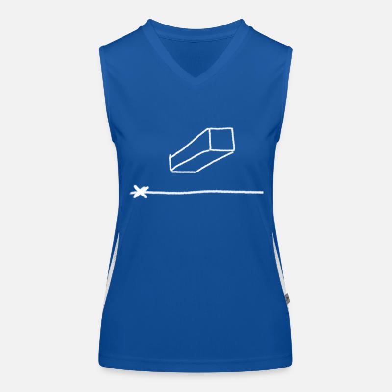 Central perspective ; Undersight ; Drawing ; Article Women's Functional Contrast Tank Top
