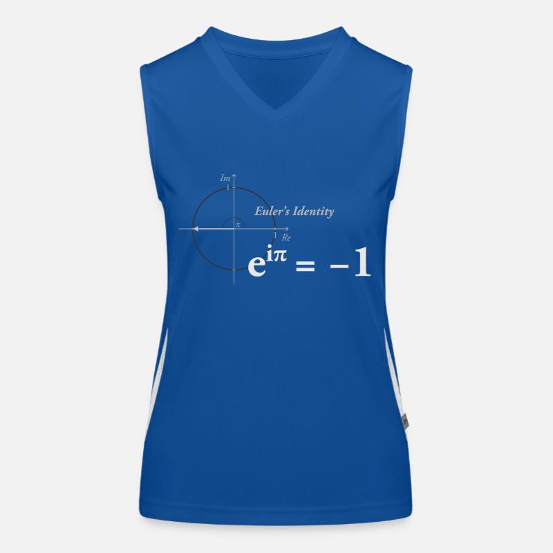 Euler identité mathématiques clair Débardeur respirant contrasté Femme