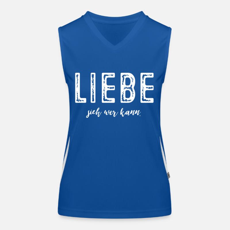 Liebe sich wer kann! Funktionelles Kontrast-Tank Top für Frauen