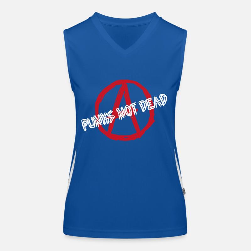 Punks_not_Dead Funktionelles Kontrast-Tank Top für Frauen