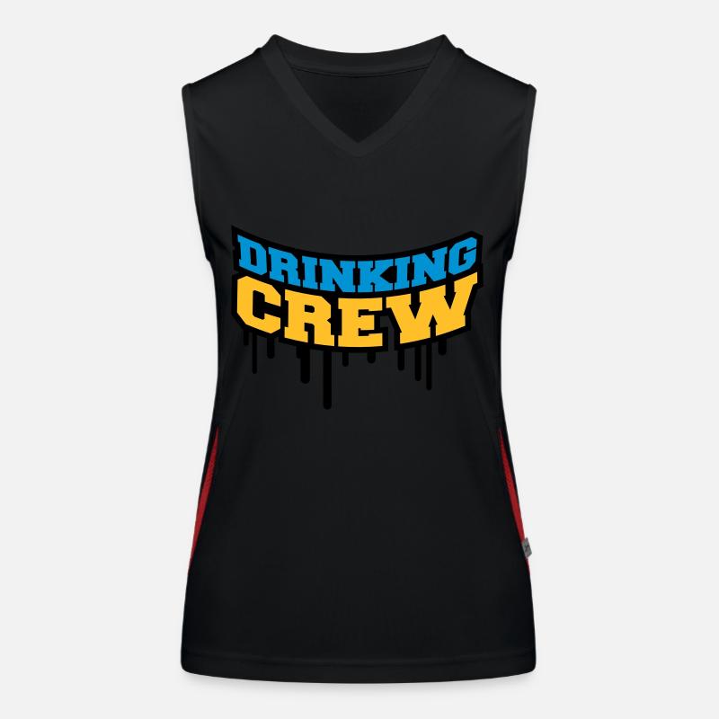 Drinking Crew Graffiti Women's Functional Contrast Tank Top