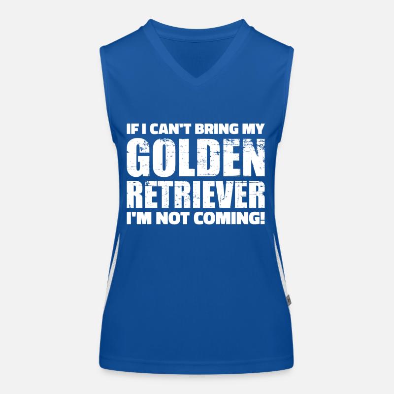 Golden Retriever Débardeur respirant contrasté Femme