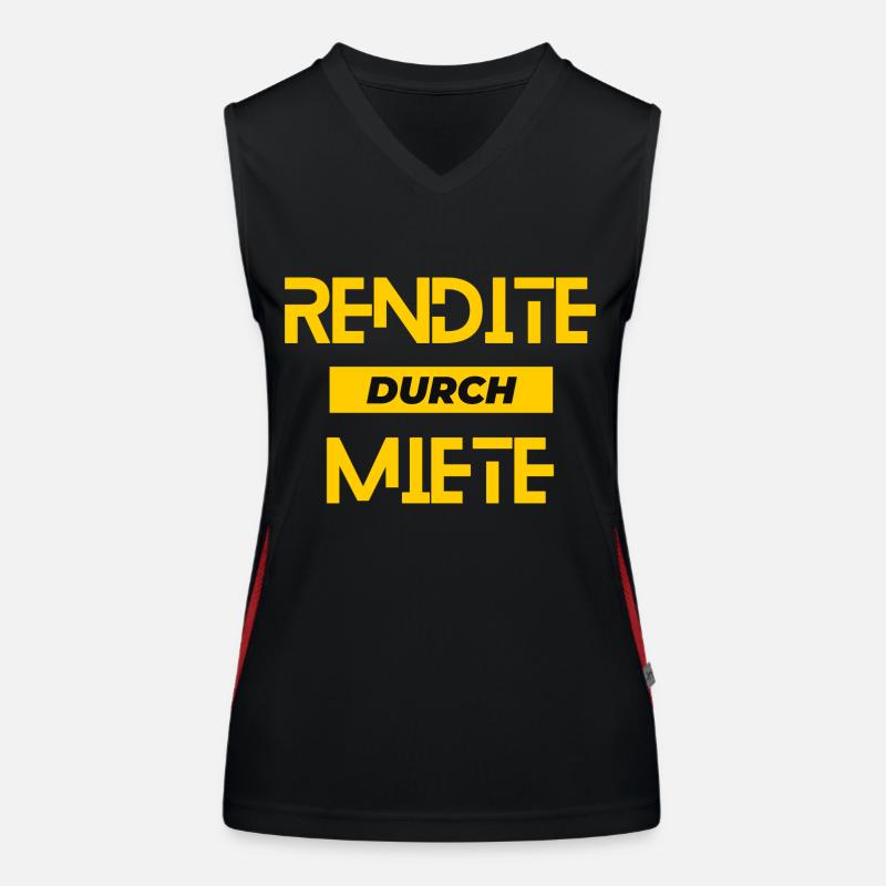 Rendite durch Miete Funktionelles Kontrast-Tank Top für Frauen