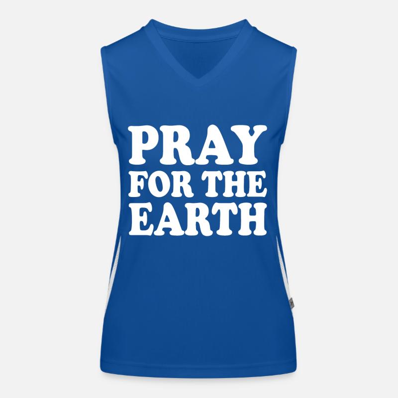 Pray for the earth Débardeur respirant contrasté Femme