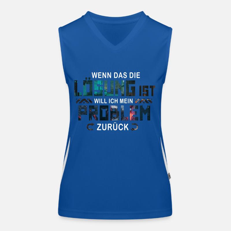 Ich will mein Problem zurück Funktionelles Kontrast-Tank Top für Frauen