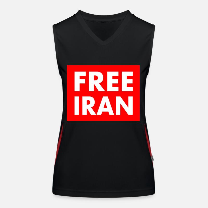 Free iran Funktionelles Kontrast-Tank Top für Frauen